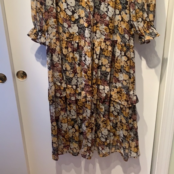 Mango Chiffon Floral Modest Dress 2 - Picture 7 of 16